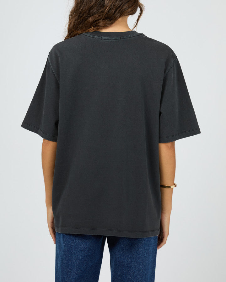 With Reason Tee - Washed Black