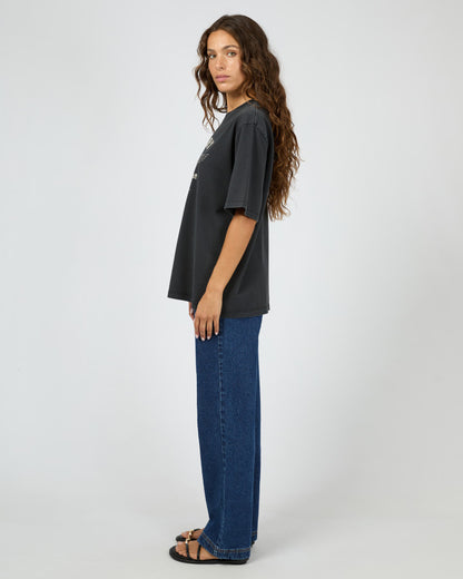 With Reason Tee - Washed Black